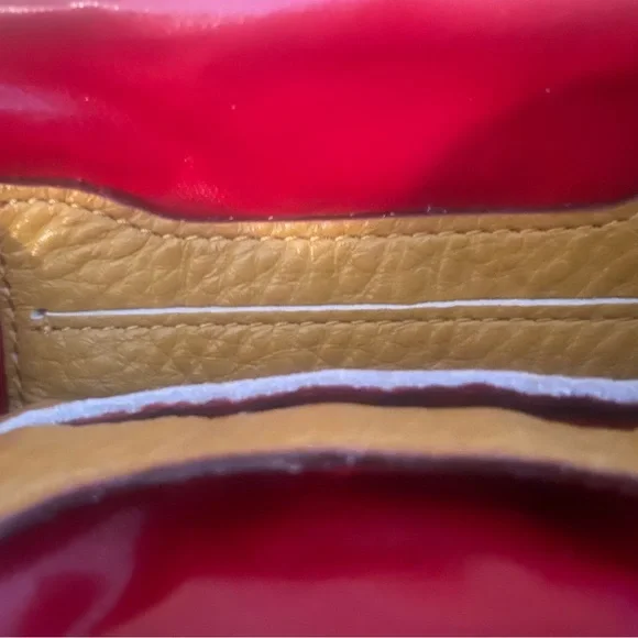 NWOT Dooney & Bourke Large Framed Kisslock Coin Purse Carmel - Picture 4 of 6